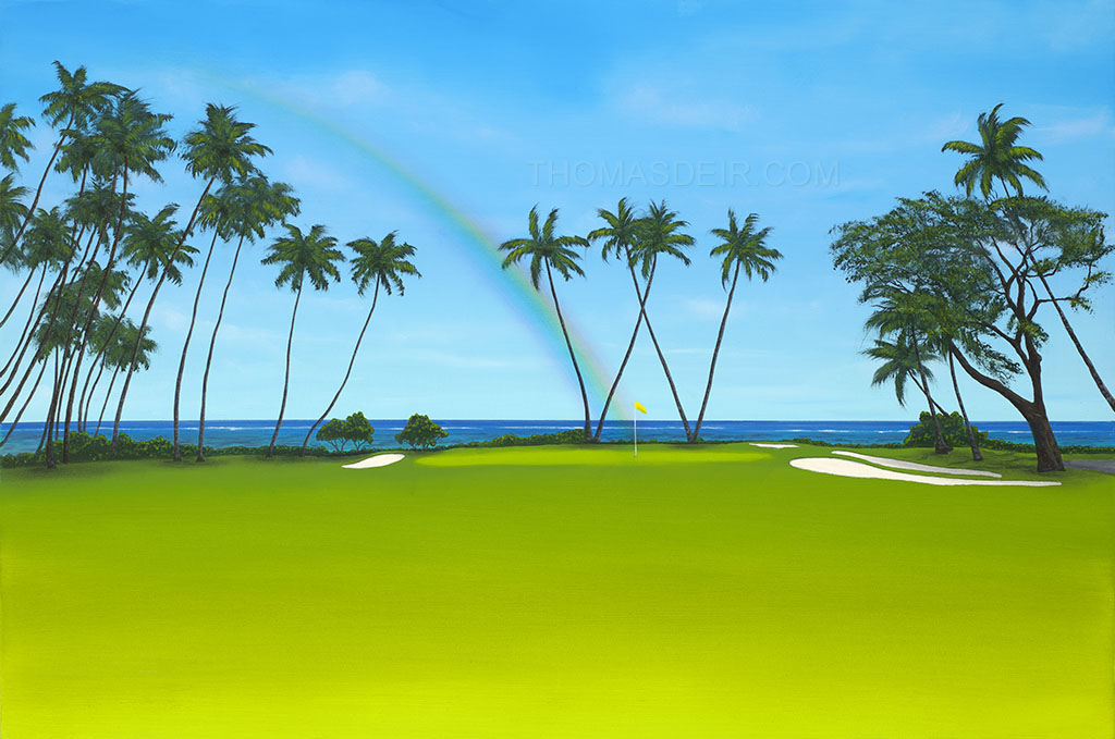 Waialae Golf Course Giclee Canvas Print or Metal Prints