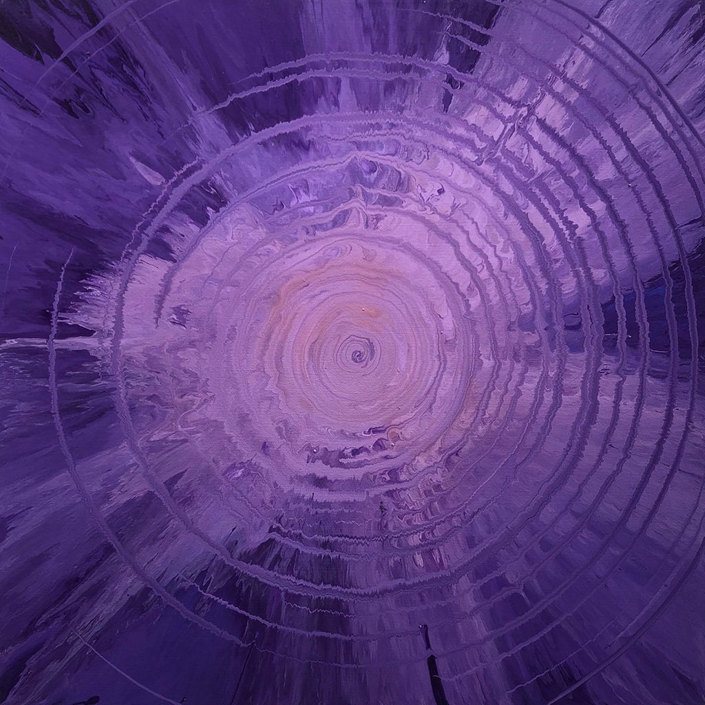 Purple Rings 1 24x24 Painting