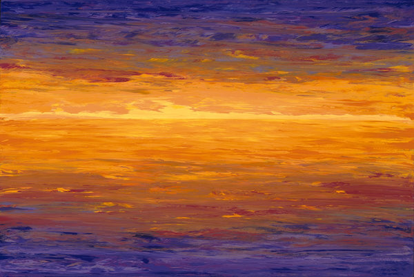 Sunrise Sunset 2 30x20 Painting Original Art on Canvas – Thomas