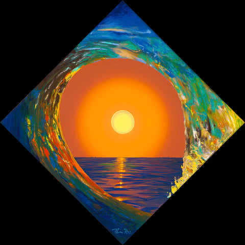 Diamond Sun Wave 55 Giclee Canvas Print or Metal Print
