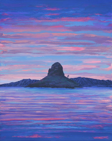 Chinaman's Hat Pink n Blue Giclee and Metal Prints