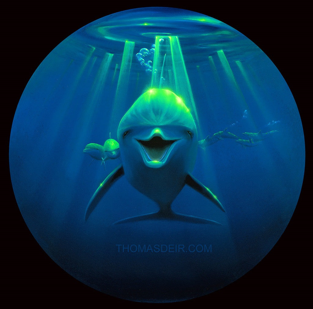 Dolphin giclee prints