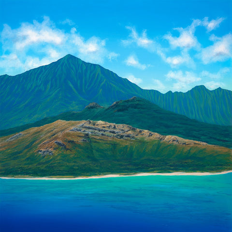 Lanikai Square Giclee Canvas Print or Metal Print