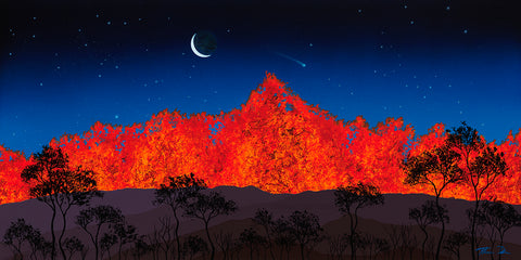 Lava 38 Hualalai Volcano Giclee Canvas Print or Metal Print