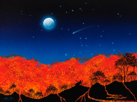 Lava 41 Hula Dancer on Knees Giclee Canvas Print or Metal Print