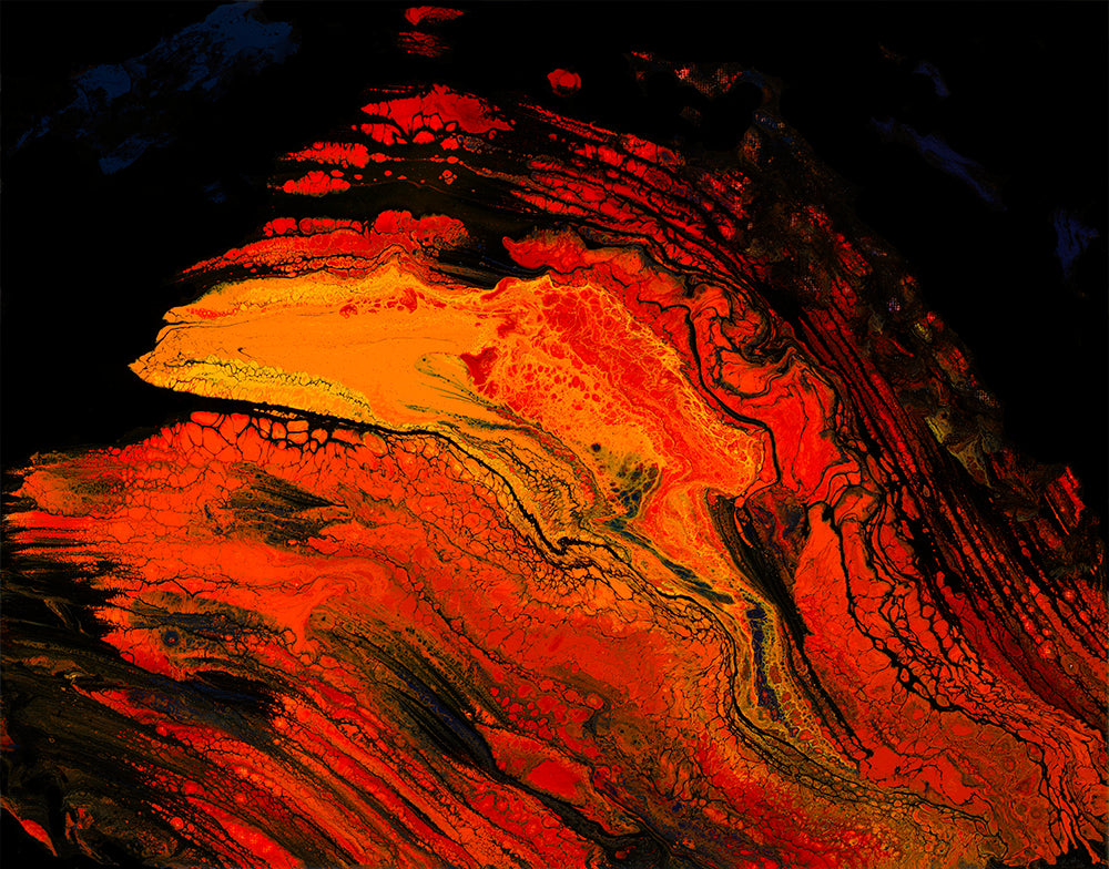 Lavascape 17 Giclee Canvas Print or Metal Print