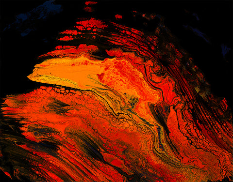 Lavascape 17 Giclee Canvas Print or Metal Print