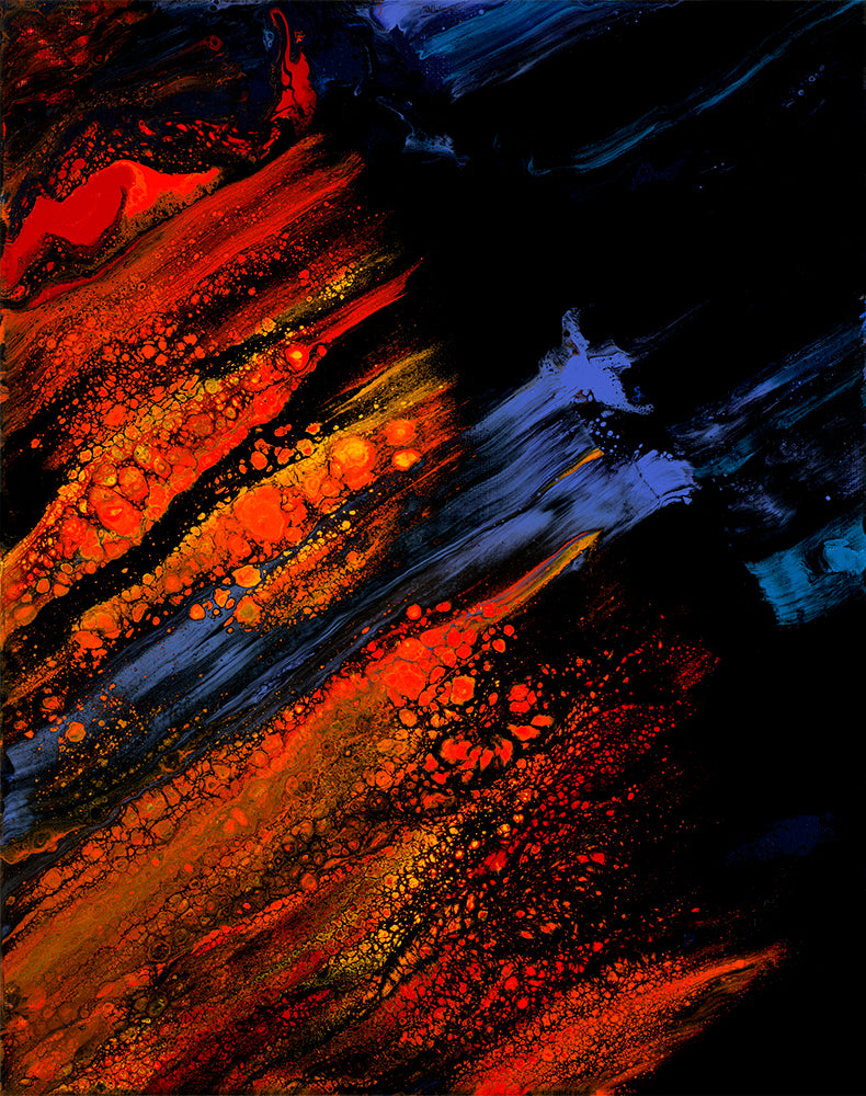 Lavascape 33 Giclee Canvas Print or Metal Print