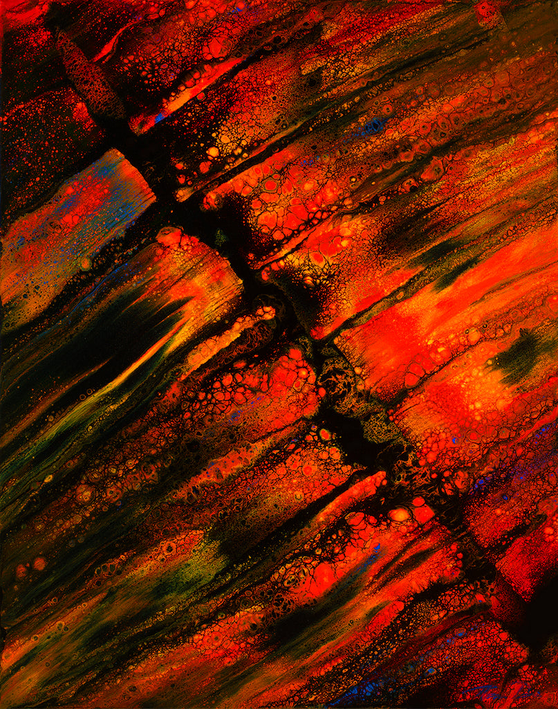Lavascape 44 16x20 Painting