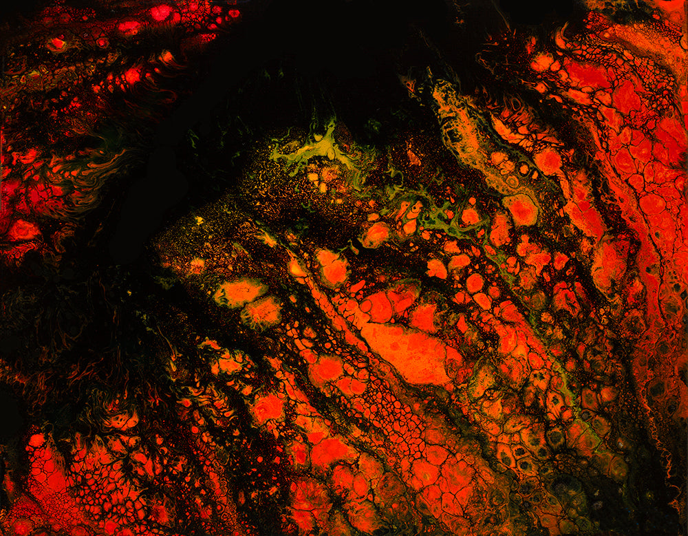 Lavascape 47 Giclee Canvas Print or Metal Print