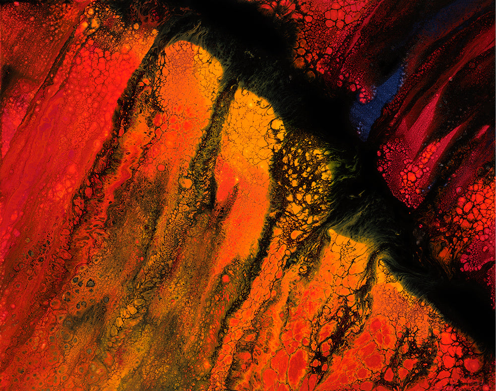 Lavascape 50 Giclee Canvas Print or Metal Print