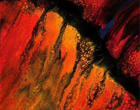 Lavascape 50 Giclee Canvas Print or Metal Print