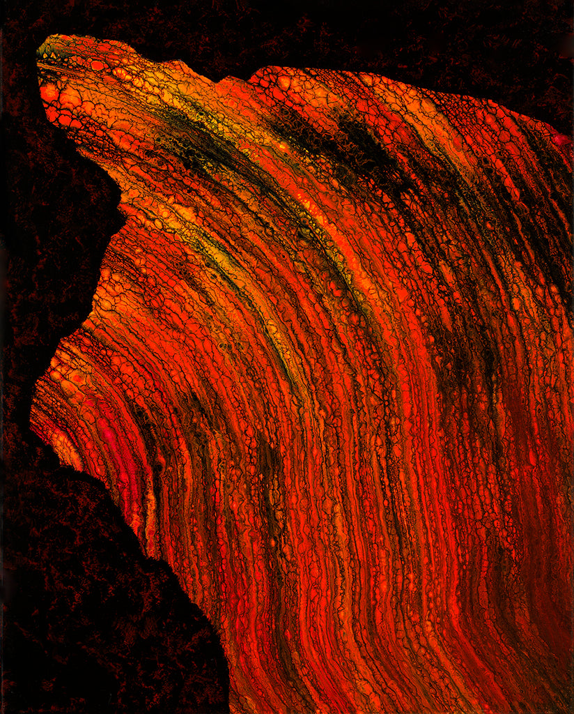 Lavascape 64 Giclee Canvas Print or Metal Print