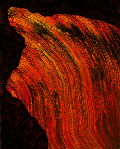 Lavascape 64 Giclee Canvas Print or Metal Print