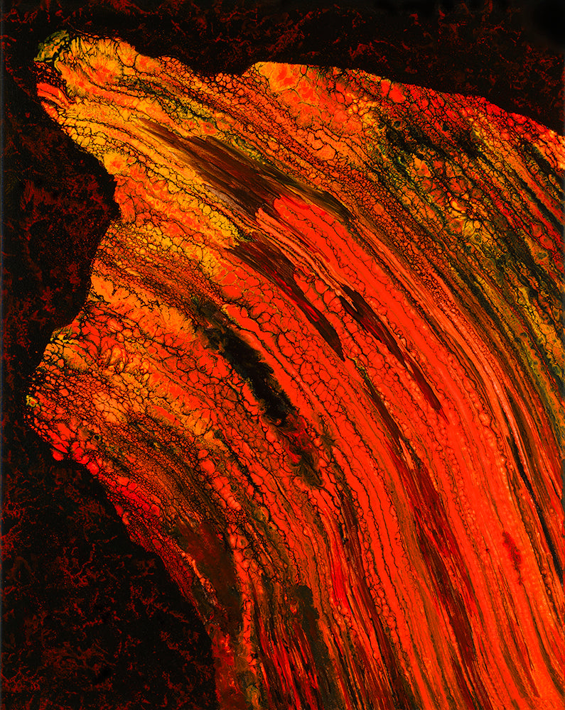 Lavascape 69 Giclee Canvas Print or Metal Print