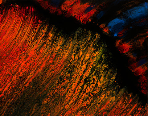 Lavascape Wave Giclee Canvas Print or Metal Print