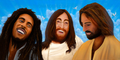 Marley Lennon Jesus Giclee Canvas Print or Metal Print