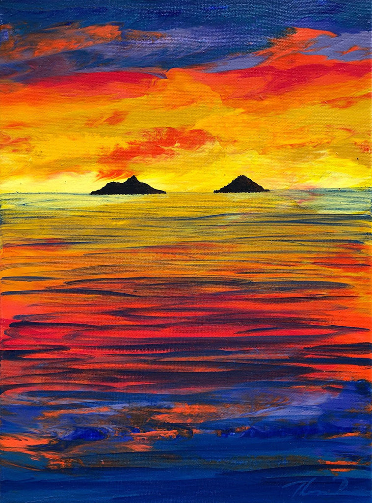 Mokulua Sunrise Painting