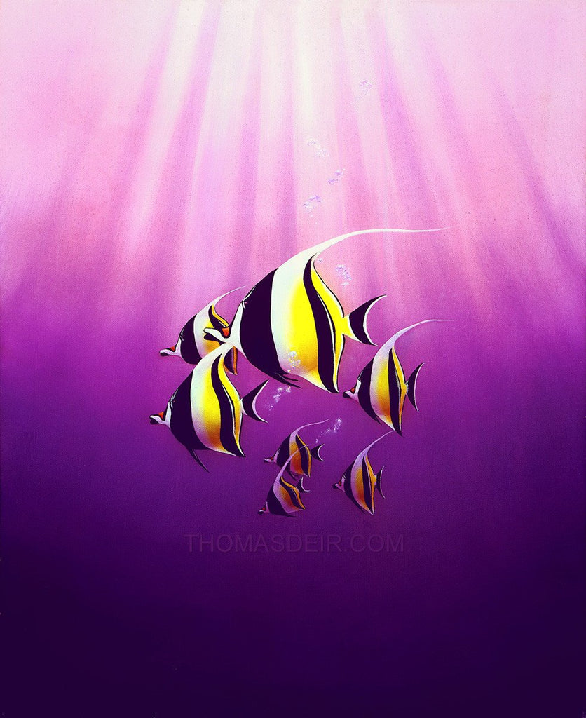 Mystic Angels Tropical Fish Giclee