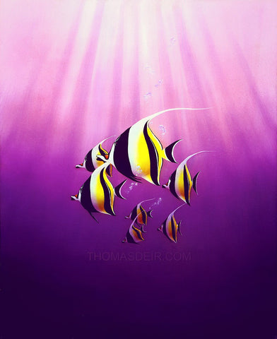 Mystic Angels Tropical Fish Giclee
