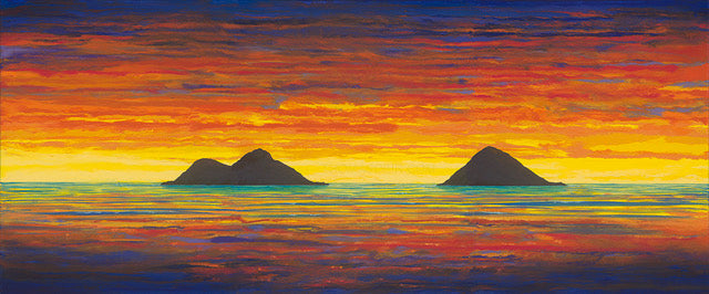 Sunrise Lanikai 48x20 Painting