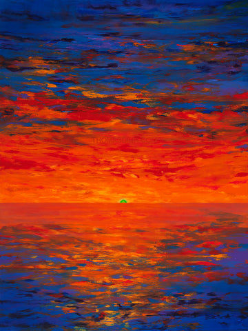 The Green Flash Giclee Canvas Print or Metal Print