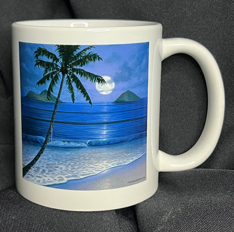 Full Moon Mokuluas by Thomas Deir Coffee Mug