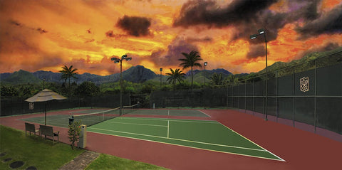 Kailua Racquet Club Court 6-7 Giclee