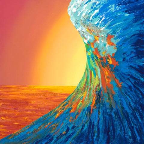 Liquid Stoke Wave 30x30 Painting