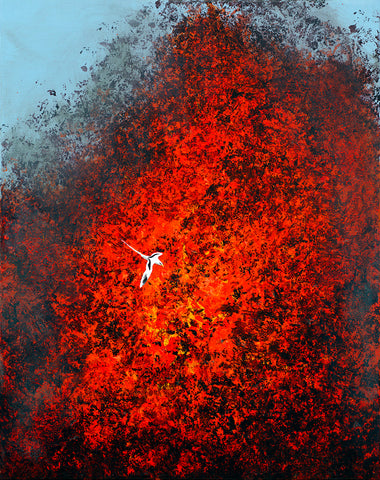 Pele's Fury Giclee on Canvas or Metal Print