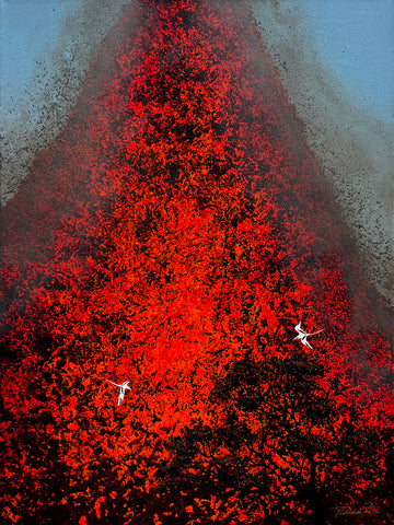 Pele's Fury 8 18x24 Painting