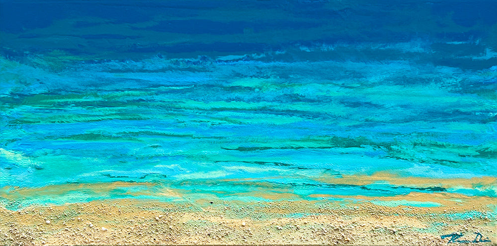 Turquoise Beach 1 24x12 GW Painting