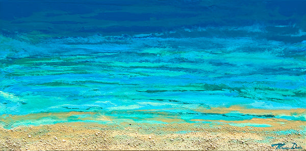 Turquoise Beach 1 24x12 GW Painting