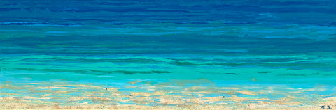 Turquoise Beach 1 60X20 GW Painting