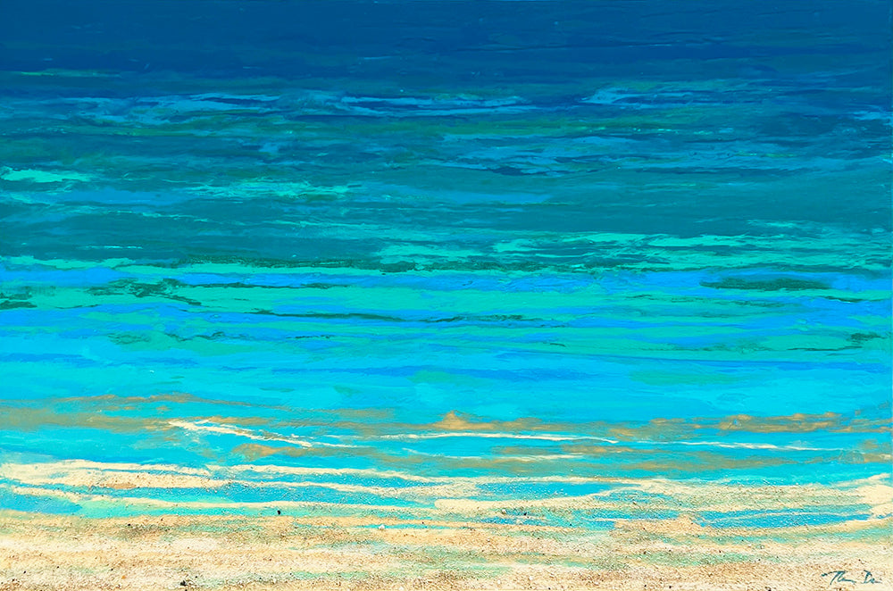 Turquoise Beach 1 36x24 GW Painting