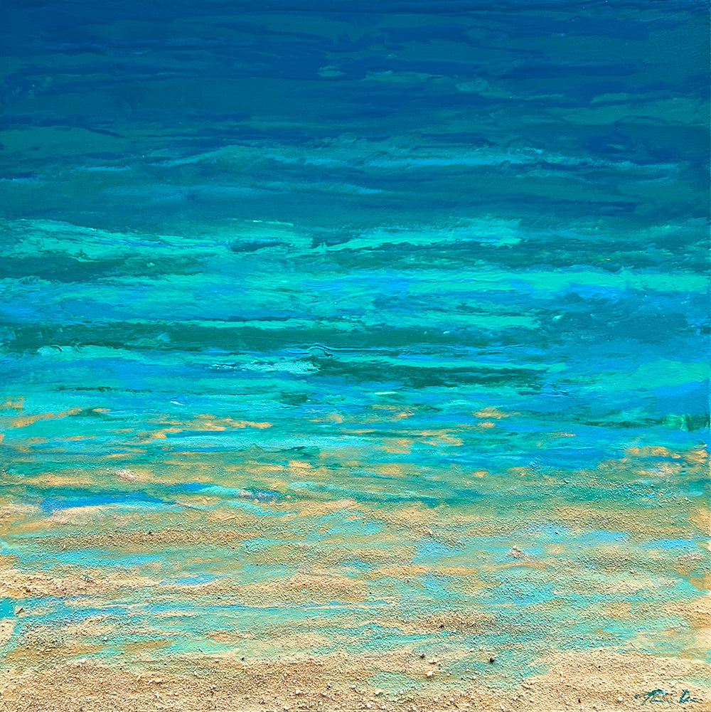 Turquoise Beach 1 30x30 GW Painting