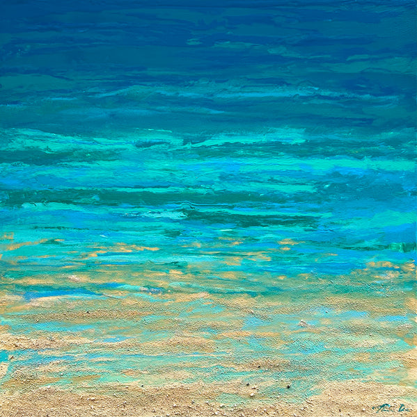 Turquoise Beach 1 30x30 GW Painting
