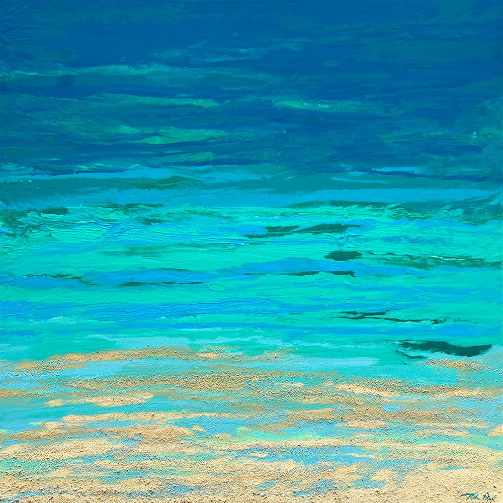 Turquoise Beach 1 36x36 GW Painting