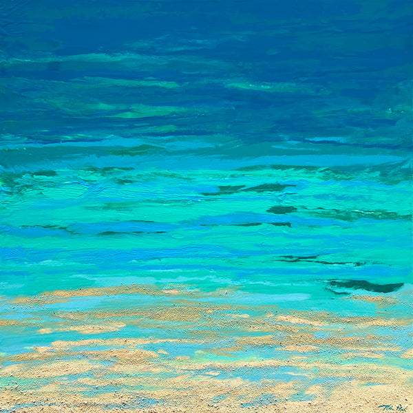 Turquoise Beach 1 36x36 GW Painting
