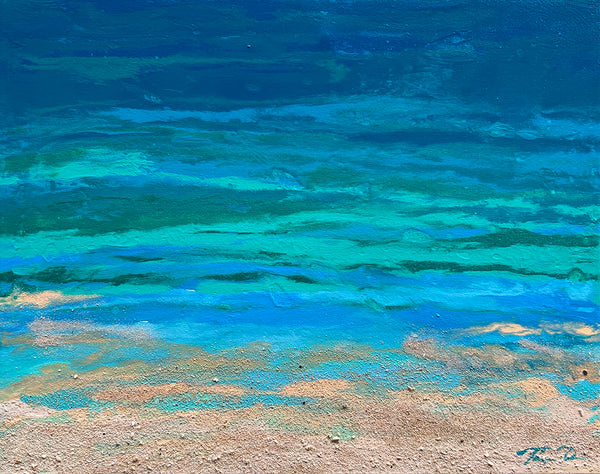 Turquoise Beach 10 20x16 Painting