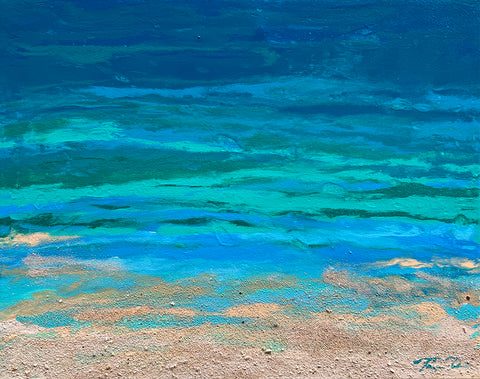 Turquoise Beach 10 20x16 Painting