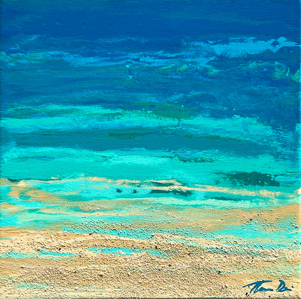 Turquoise Beach 2 12x12 Painting
