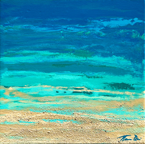 Turquoise Beach 2 12x12 Painting