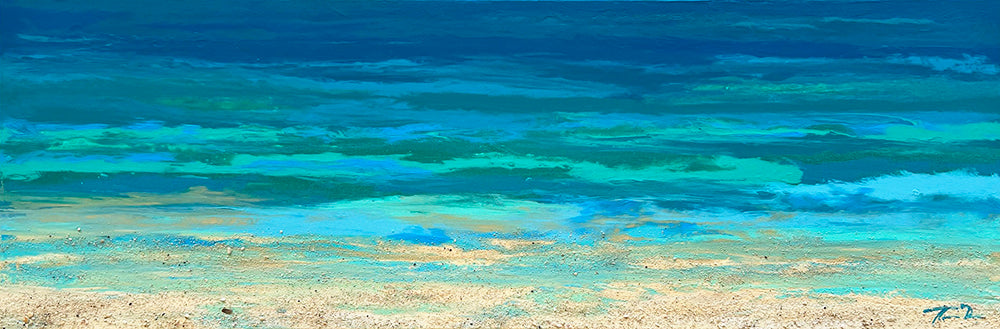 Turquoise Beach 2 24x12 GW Painting