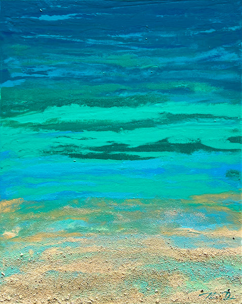 Turquoise Beach 2 16x20 Painting