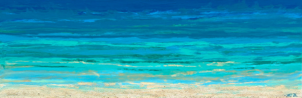 Turquoise Beach 2 60x20 GW Painting