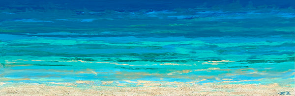 Turquoise Beach 2 60x20 GW Painting