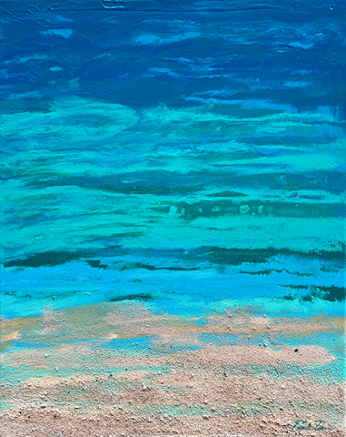Turquoise Beach 3 16x20 Painting