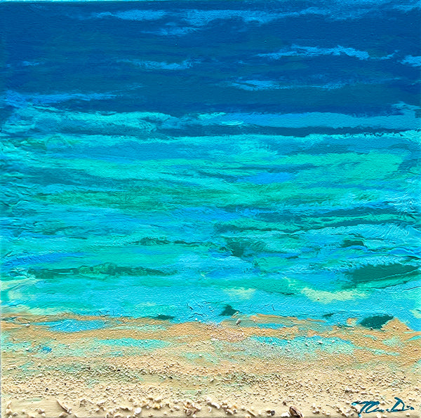 Turquoise Beach 4 12x12 Painting