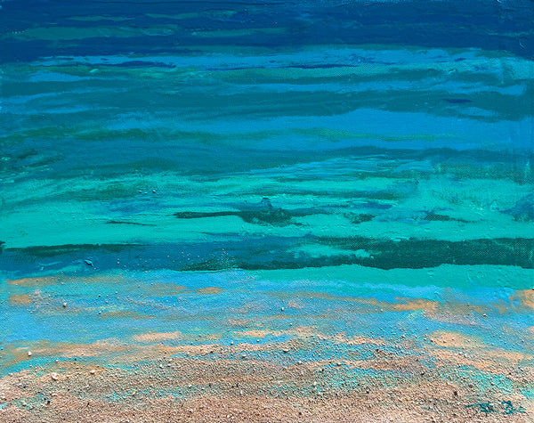 Turquoise Beach 7 20x16 Painting
